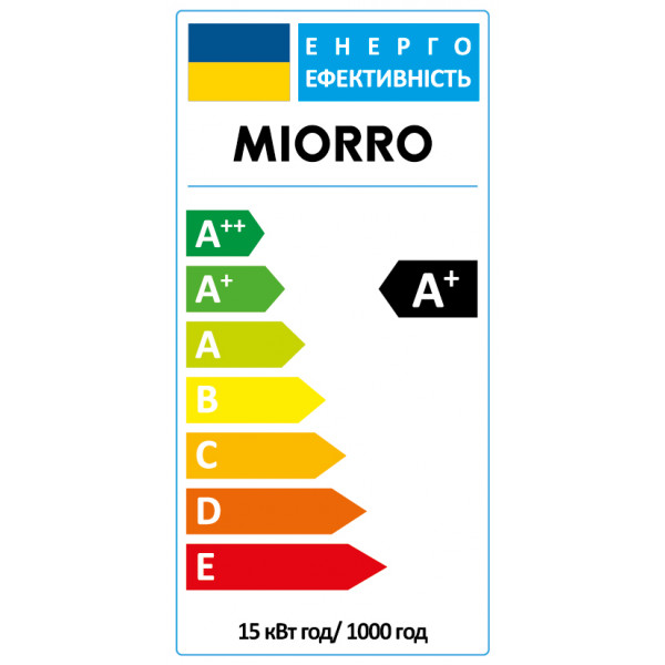 Фото - Лампочка светодиодная Miorro A60 15W E27 4000K (51-314-002)