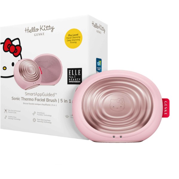 Фото - Щетка для чистки лица GESKE Sonic Thermo Facial Brush 5 в 1 by Hello Kitty (HK000008PI01)