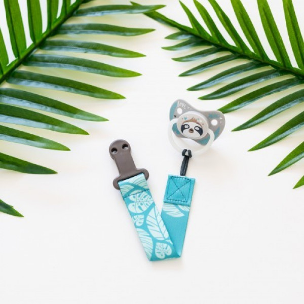 Фото - Тримач пустушок Canpol babies Ланцюжок Exotic Animals, блакитна (51/023_blu)