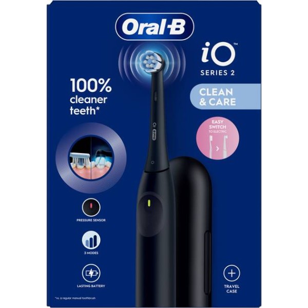 Фото - Зубна щітка електрична Oral-B Braun iO 2 iOS2.1D9.2K типу 3770 Ультрачорна + футляр