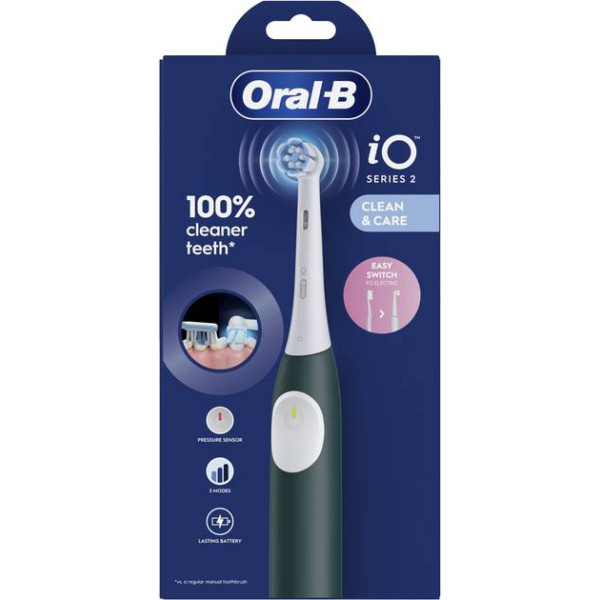 Фото - Зубна щітка електрична Oral-B Braun iO 2 iOS2.1C9.0 типу 3770 Лісово-зелена