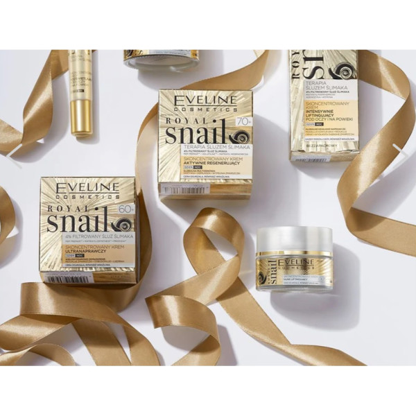 Фото - Крем для обличчя EVELINE активно регенеруючий для зрілої та чутливої шкіри 70+ серії ROYAL SNAIL, 50 мл (5901761980998)