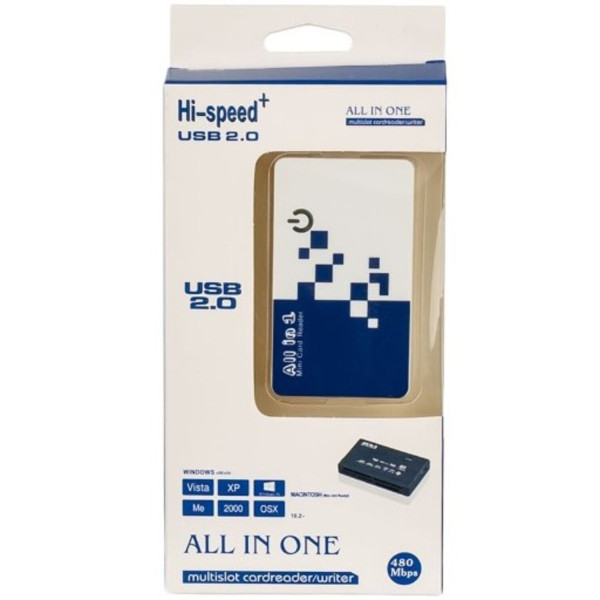 Фото - Кардрідер Atcom USB 2.0 TD2029 MS, SD, microSD/TF, M2 Black (AT10729)