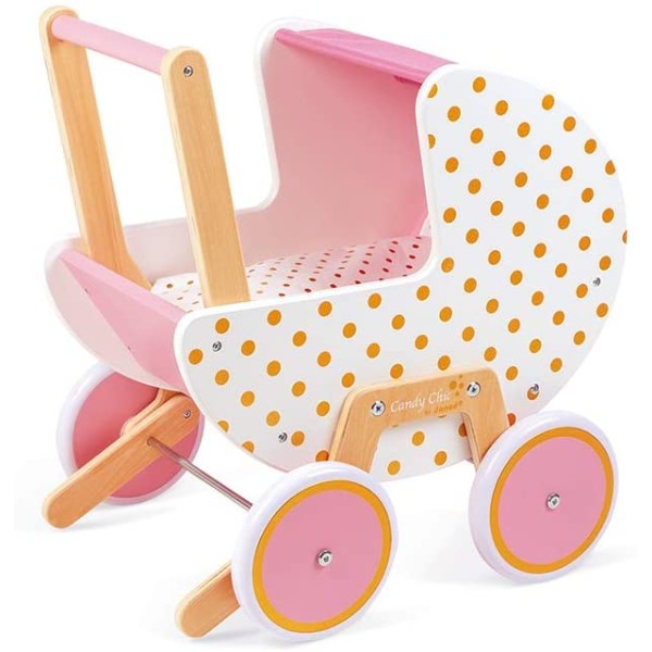 Фото - Коляска для ляльки і пупса Janod Candy Chic (J05886)