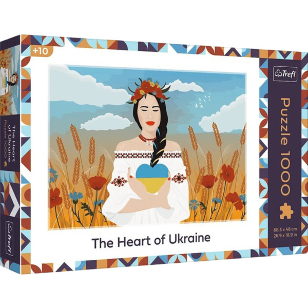 Фото - Пазли (8 +) Trefl 1000 Українське серце (5900511107357) Фото - Пазли (8 +) Trefl 1000 Українське серце (5900511107357)