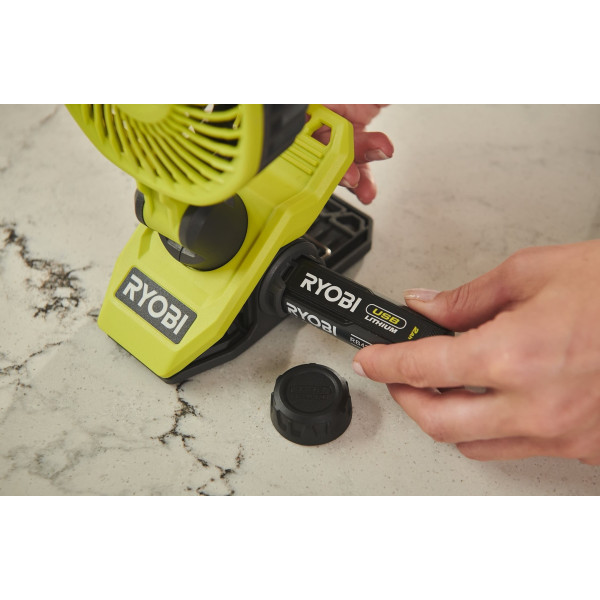 Фото - Вентилятор портативний Ryobi USB Lithium RCF4-0 без АКБ та ЗП (5133006130)