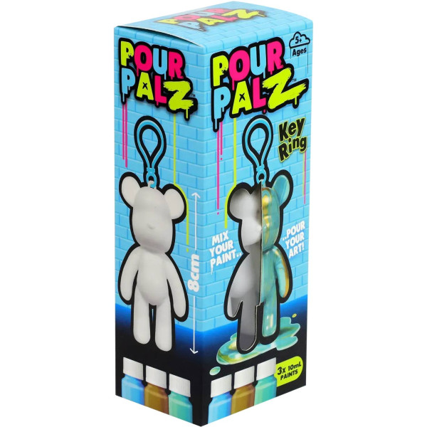 Фото - Набір для декупажу та розпису Pour Palz Брелок Ведмедик в ас.(GS-G08162)