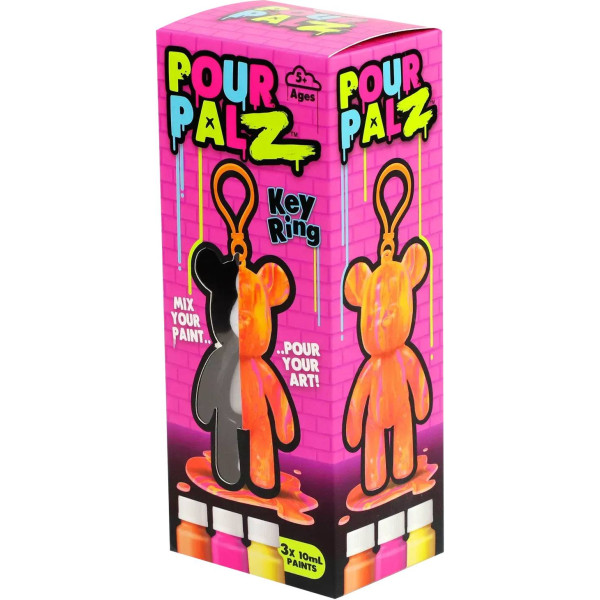 Фото - Набір для декупажу та розпису Pour Palz Брелок Ведмедик в ас.(GS-G08162)