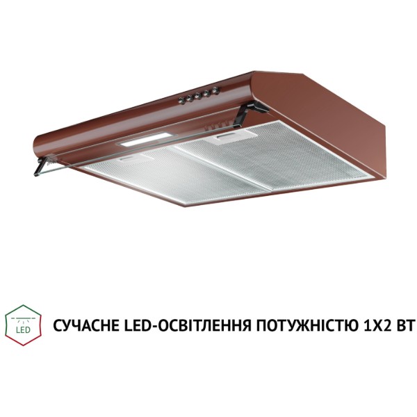 Фото - Вытяжка традиционная Perfelli PL 5144 BR LED