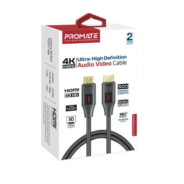 Фото - Кабель HDMI Promate v.2.0 (prolink4k60-500)