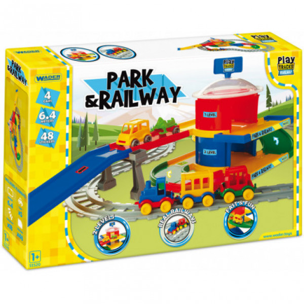 Фото - Игровой набор для малыша Wader ''Play Track Railway'' Вокзал 6,4 м (51520)