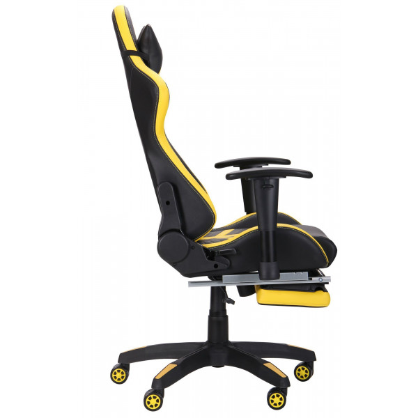 Фото - Кресло для геймеров AMF VR Racer BattleBee черный/желтый