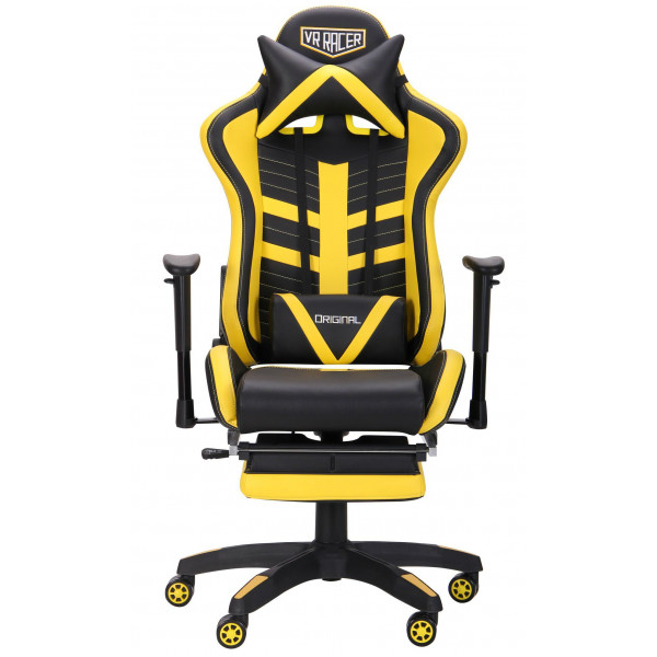 Фото - Кресло для геймеров AMF VR Racer BattleBee черный/желтый