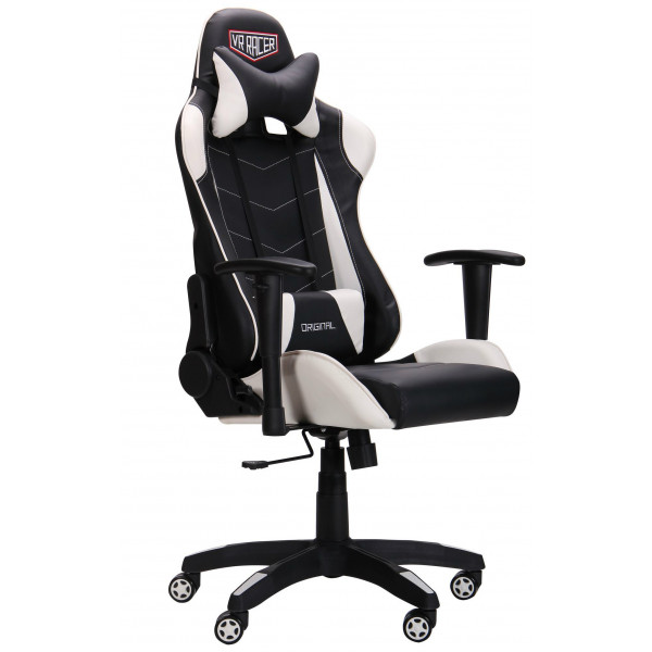 Фото - Кресло для геймеров AMF VR Racer Blade черный/белый