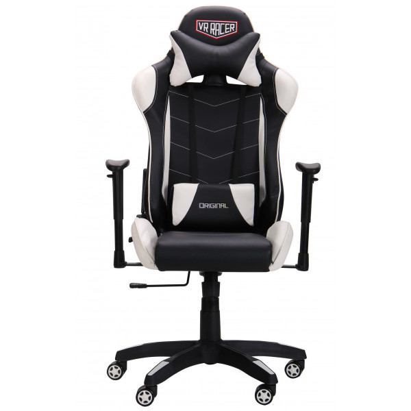 Фото - Кресло для геймеров AMF VR Racer Blade черный/белый