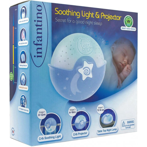 Фото - Нічник дитячий Infantino Спокійні сни, блакитний (004627I)