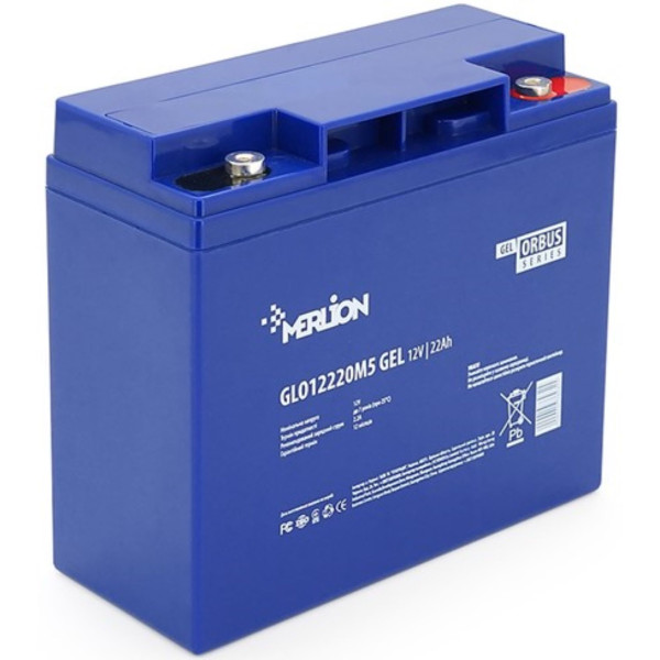 Фото - Акумулятор для ДБЖ Merlion Orbus 12V 22Ah (GLO12220M5 GEL) Фото - Акумулятор для ДБЖ Merlion Orbus 12V 22Ah (GLO12220M5 GEL)