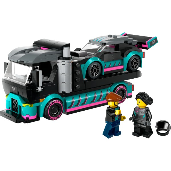 Фото - Конструктор LEGO City Автомобіль для перегонів й автовоз (60406)