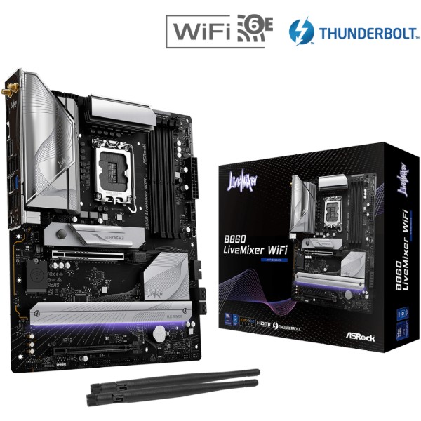 Фото - Материнська плата ASRock B860 LiveMixer WiFi DDR5