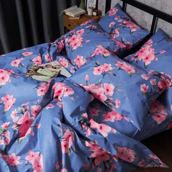 Фото - Комплект постільної білизни Moon&Star Мікросатин Premium «Blossom Sky» King Size 220x240 нав. 4х70х70 (MS-820007529)