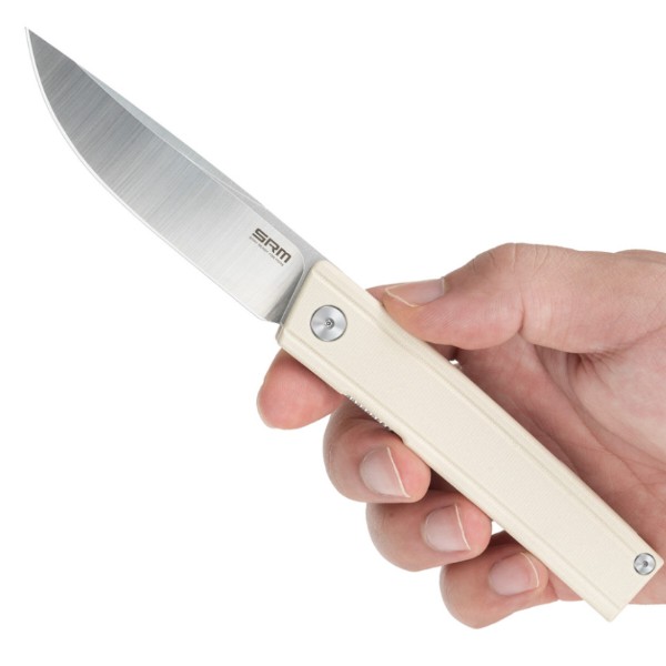 Фото - Нож туристический SRM Gent 401LC-GT White