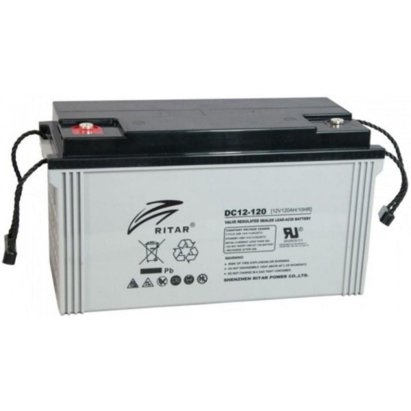 Фото - Аккумулятор для ИБП Ritar AGM DC12-120 12V 120Ah Gray Фото - Аккумулятор для ИБП Ritar AGM DC12-120 12V 120Ah Gray
