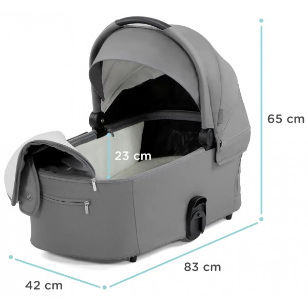 Фото - Коляска універсальна 2 в 1 Kinderkraft Nea Platinum Grey (KSNEA000GRY2000)