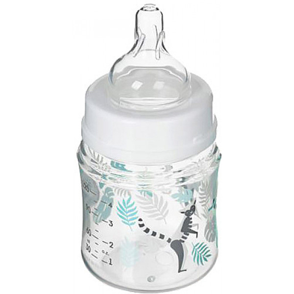 Фото - Пляшка для годування Canpol babies антиколікова з широким горлом PP Easy Start - Jungle сіра, 120 мл. (35/226_grey)