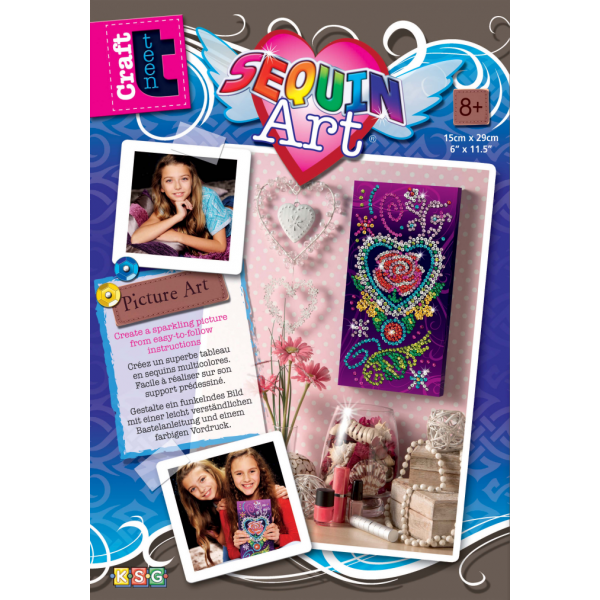 Фото - Набір для творчості з паєток Sequin Art Picture Роза (SA1419)