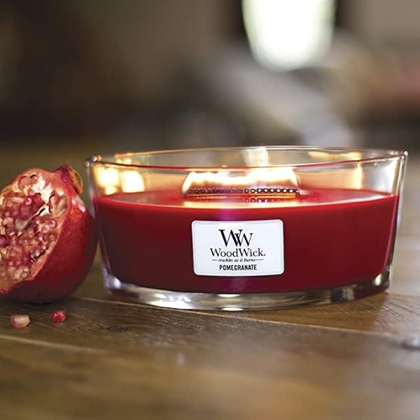 Фото - Свеча стекло Woodwick Ellipse Pomegranate (Гранат) 453г (1725429E)