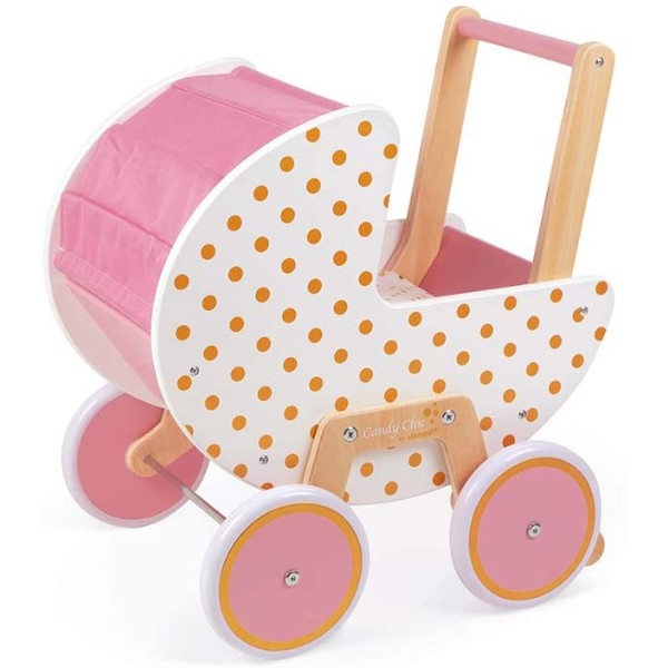Фото - Коляска для ляльки і пупса Janod Candy Chic (J05886)