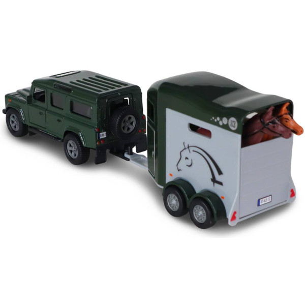 Фото - Автотранспорт TechnoDrive LAND ROVER (з причепом та фігурками коней) (520460.270)