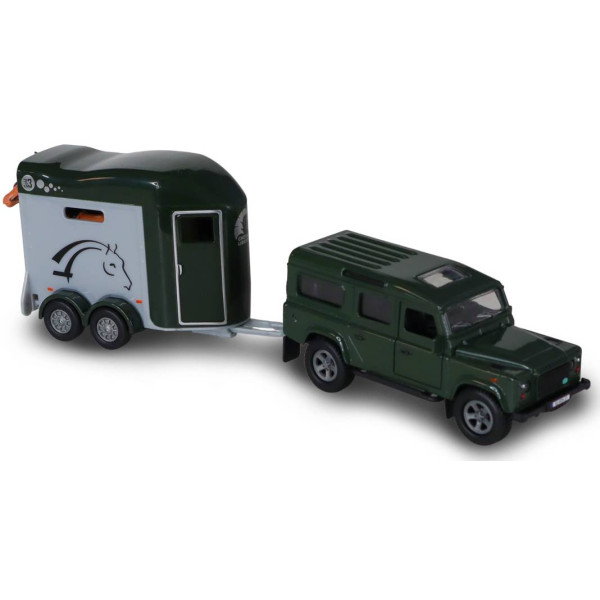 Фото - Автотранспорт TechnoDrive LAND ROVER (з причепом та фігурками коней) (520460.270)