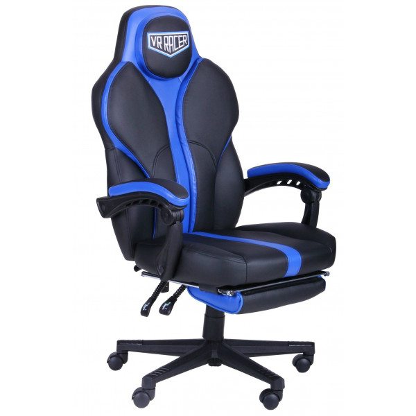 Фото - Кресло для геймеров AMF VR Racer Edge Titan Черный с синим