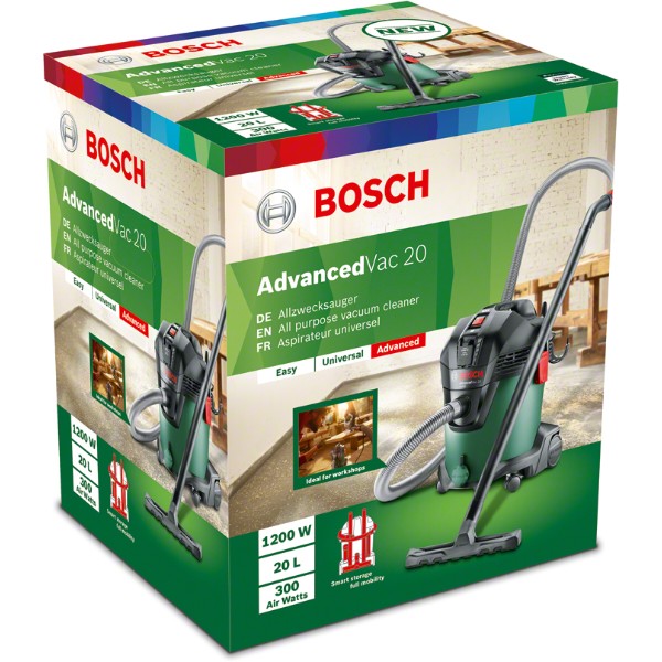 Фото - Пилосос для сухого прибирання з мішком Bosch AdvancedVac 20 (0.603.3D1.200)