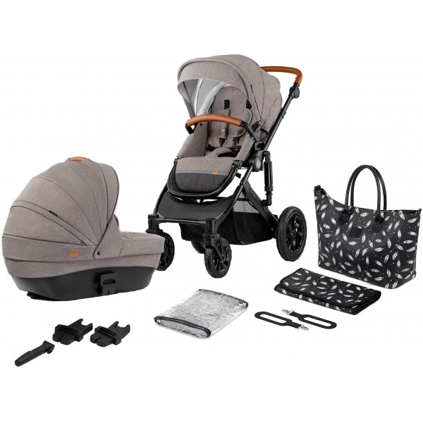 Фото - Коляска универсальная 2 в 1 Kinderkraft Prime Beige + MommyBag (KKWPRIMBEG20000)