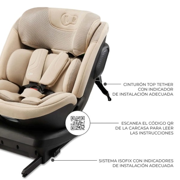 Фото - Автокрісло Kinderkraft Xpedition 3 i-Size Beige (KCXPED03BEG0000)
