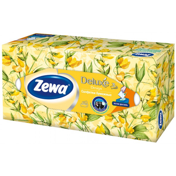 Фото - Салфетки бумажные Zewa Family 3 слоя, 90 шт. (4006670128002)