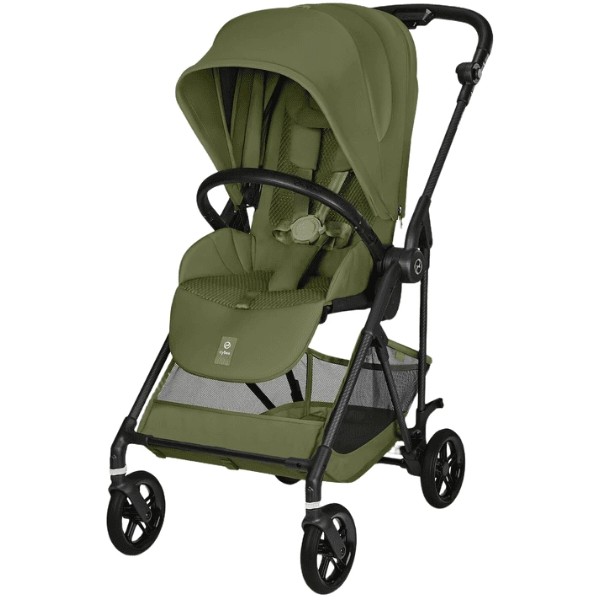 Фото - Коляска прогулочная Cybex Melio Carbon Moss Green з бампером (526000785)