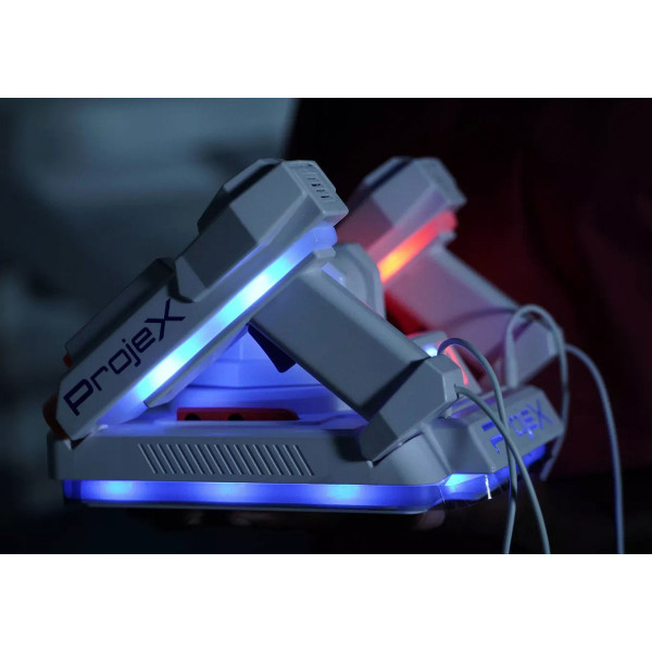 Фото - Уценка - Лазерный набор Laser X ПРОЕКТОР LASER X ANIMATED (2 игр. бластера, 3 слайда-цели) (52608)