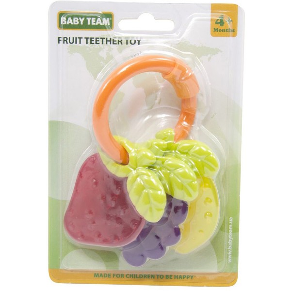 Фото - Прорезыватель Baby Team Фрукты ( 8470)