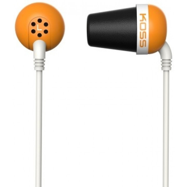 Фото - Наушники вкладыши проводные Koss The Plug Noise Isolating Orange