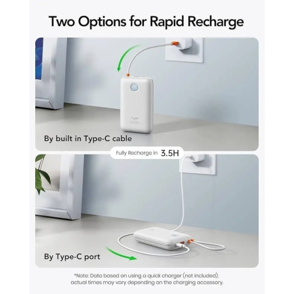 Фото - Батарея мобільна VIYISI G2068 20000mAh 30W (X0020VJ17D) White