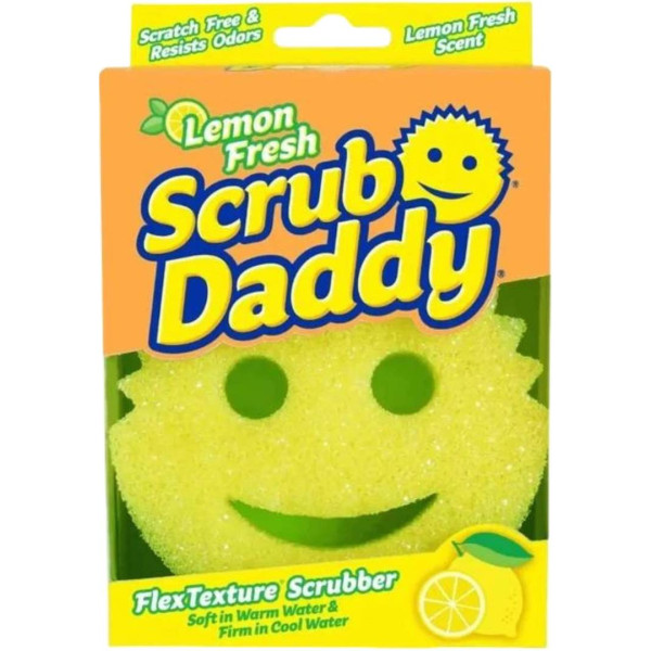 Фото - Губка для миття посуду поролонова Scrub Daddy Lemon Fresh (5060481023054) Фото - Губка для миття посуду поролонова Scrub Daddy Lemon Fresh (5060481023054)