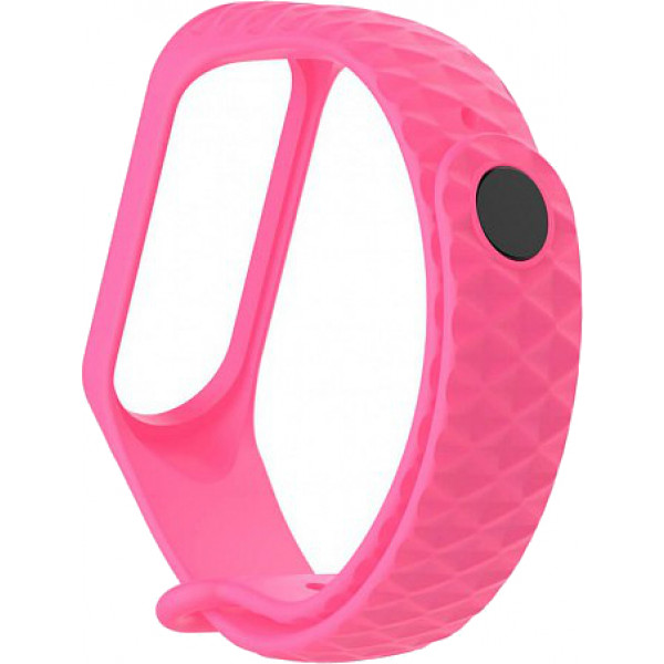 Фото - Ремінець для фітнес-браслету Xiaomi Ribbed Strap for Mi Band 3 Pink (XMB3-RIB-PK)