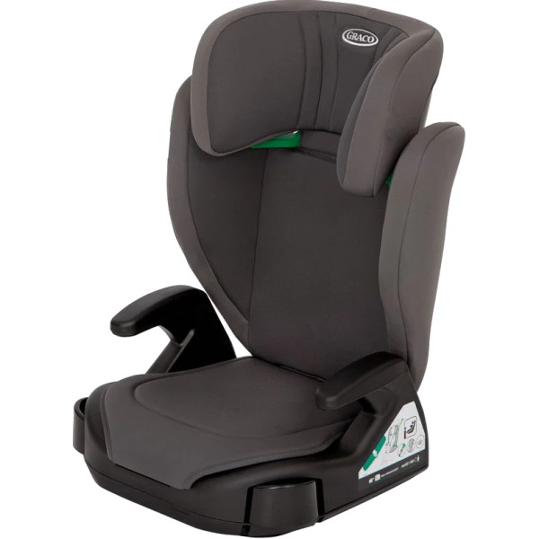 Фото - Автокрісло Graco Junior Maxi i-Size 100-150 см (гр. 2/3) сіро-коричневий (8CT899IROEU)