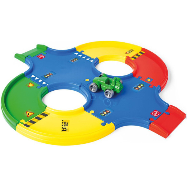 Фото - Ігровий набір Wader Play Tracks Basic перехрестя (53002) Фото - Ігровий набір Wader Play Tracks Basic перехрестя (53002)
