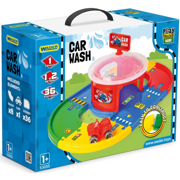 Фото - Ігровий набір Wader Play Tracks Basic автомийка (53005)