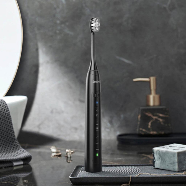 Фото - Зубная щетка электрическая HOCO HP60 Wave electric toothbrush Black (6942007631679)