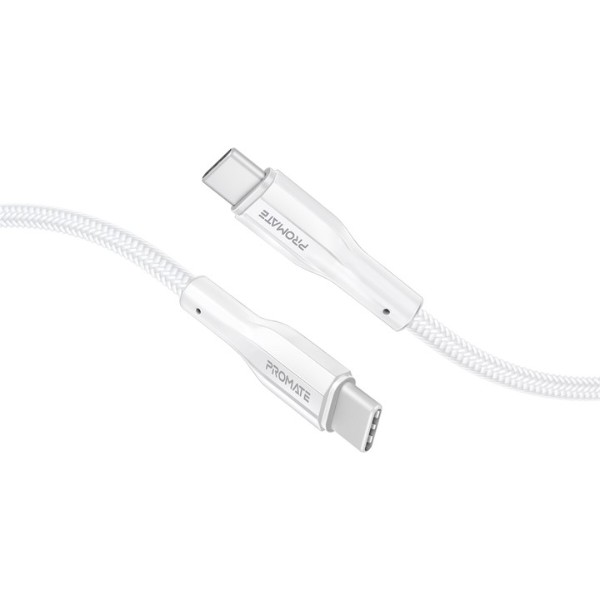 Фото - Кабель Promate USB-C - USB-C (xcord-cc200.white) Фото - Кабель Promate USB-C - USB-C (xcord-cc200.white)